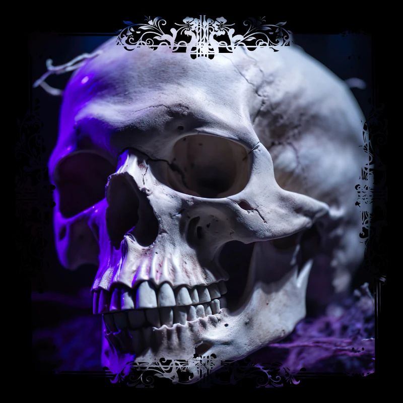 Der Totenkopf wird oft als Dekoration verwendet