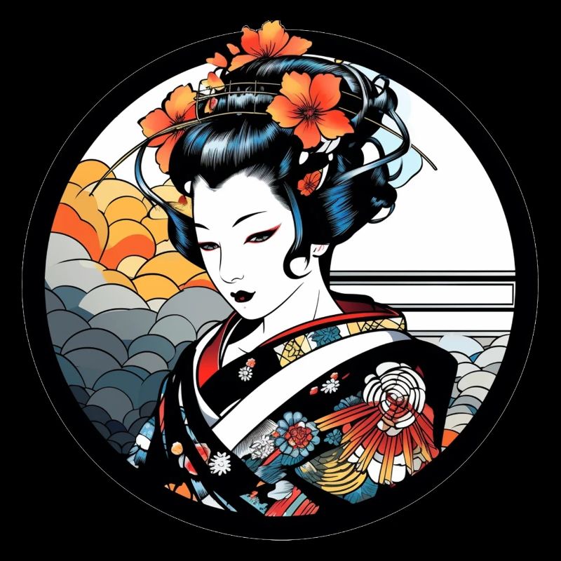Geisha Japon Dessin