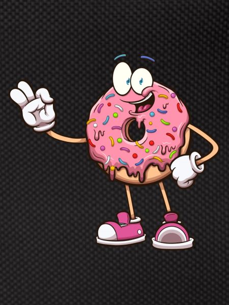 Cute Donut Character