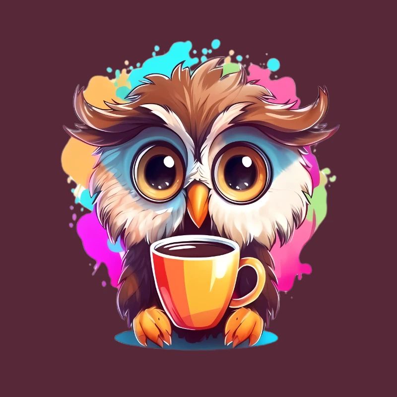 Niedliche Wachsame Eule | Nachtschwärmer Eule