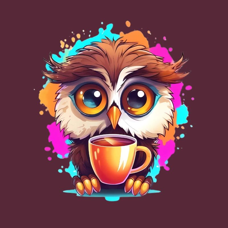 Niedliche Wachsame Eule | Nachtschwärmer Eule