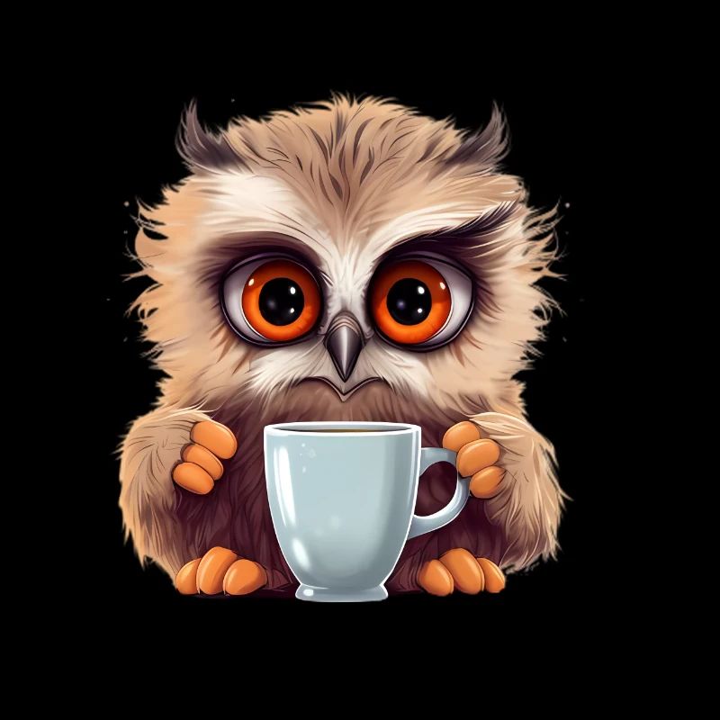 Niedliche Wachsame Eule | Nachtschwärmer Eule