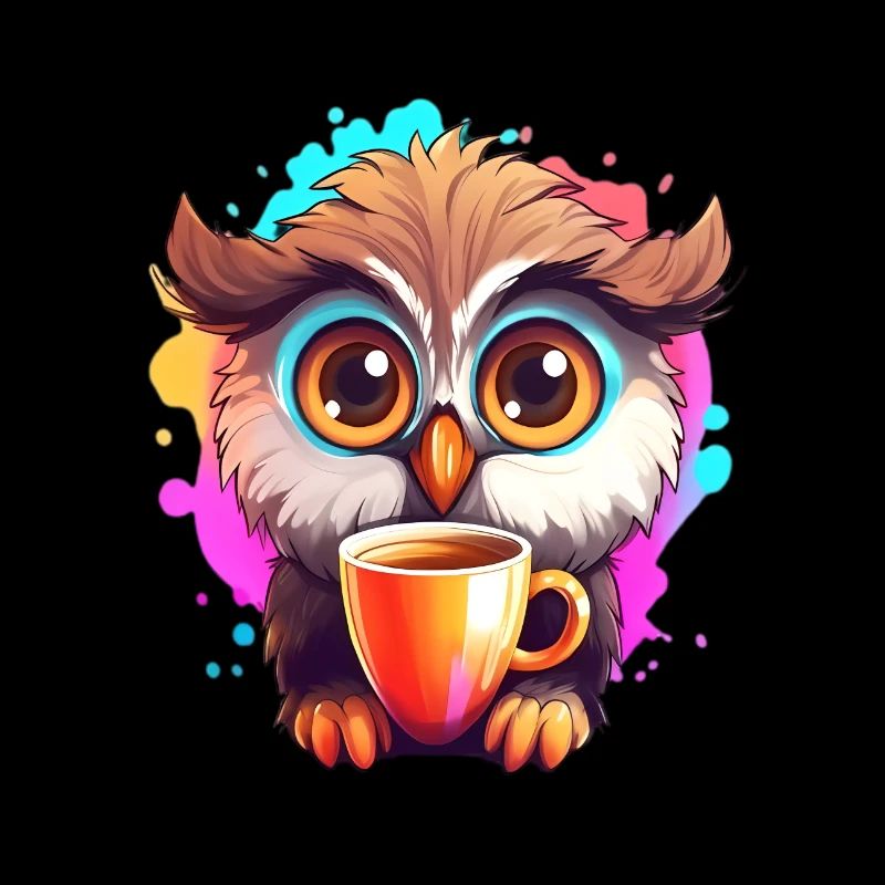 Niedliche Wachsame Eule | Nachtschwärmer Eule