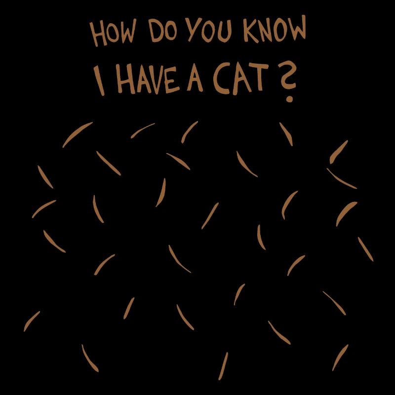 Comment savez-vous que j’ai un chat (poils de chat brun)