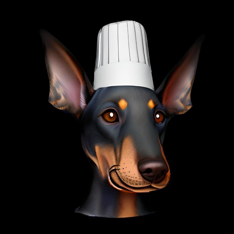 Dobermann Gastronom Hund Dobermannwelpe Köche