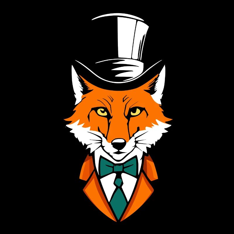 Fuchs mit Zylinder