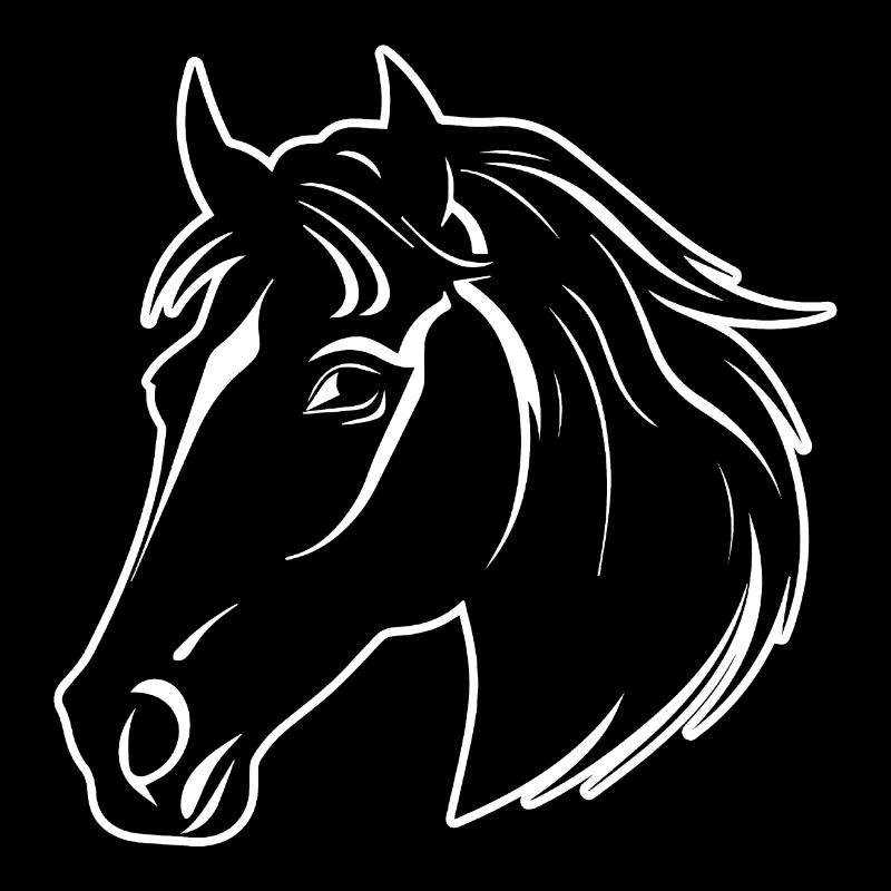 Poney tête de cheval