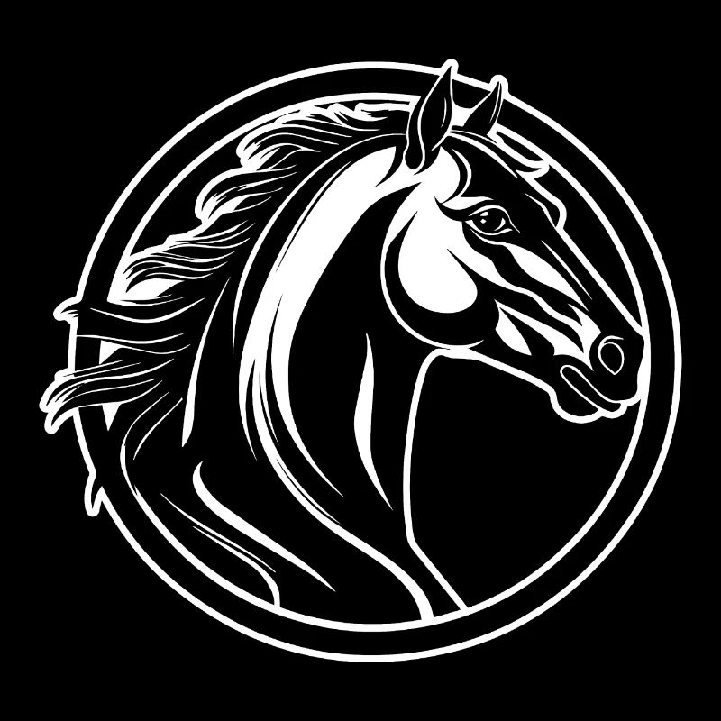 Poney tête de cheval