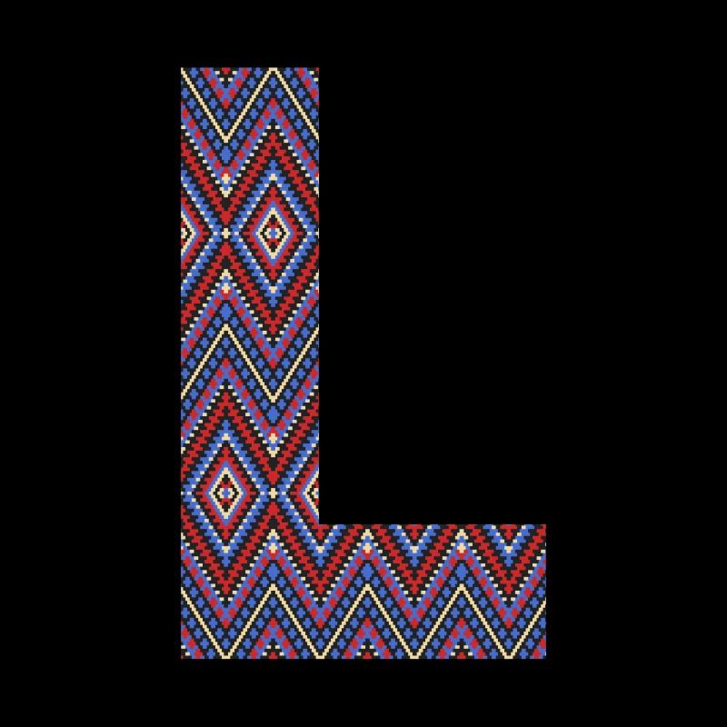 Monogram Letter L- geometric pattern
