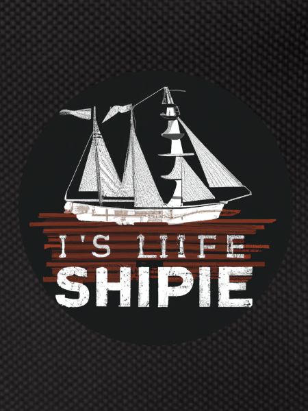 Ship design with slogan