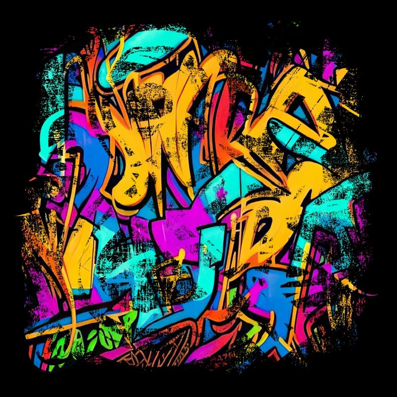 Graffiti style Splash hip hop colors painter color