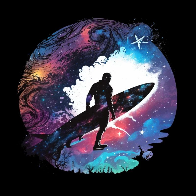 Surfeur sur la galaxie