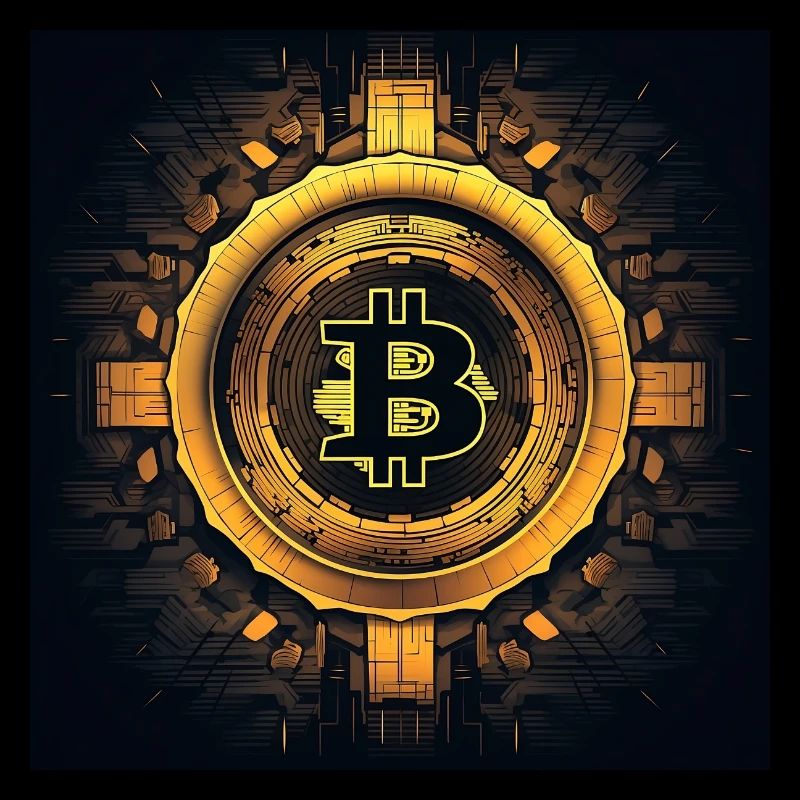 bitcoin logo modern stylish desgin