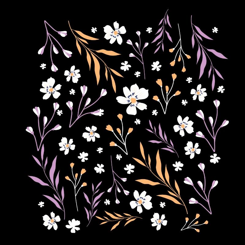 Blumenmotiv Lila