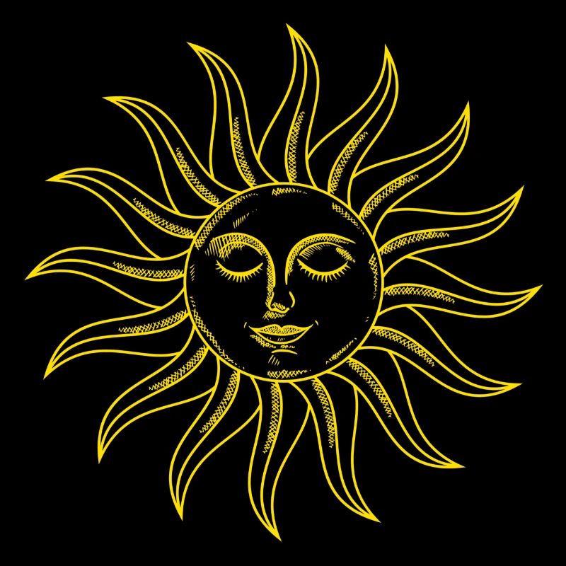 sacred geometry yoga sun face sun face