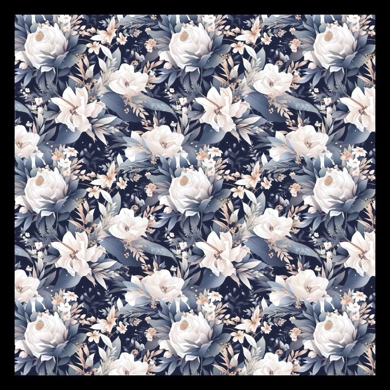 Roses Seamless Pattern Beautiful Elegant Aesthetic