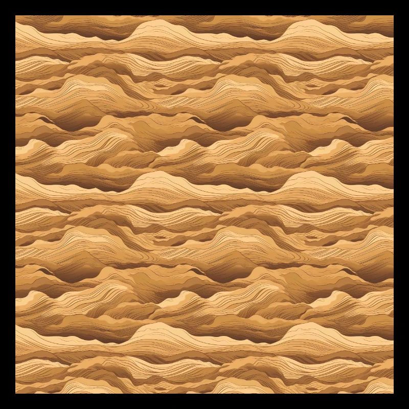 Desert Seamless Pattern Sand Sahara Dunes Arabic