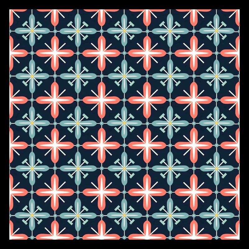 Tiles Seamless Pattern Motif Geometric Modern Art
