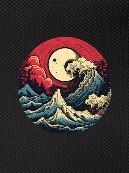 Earth Waves Moon