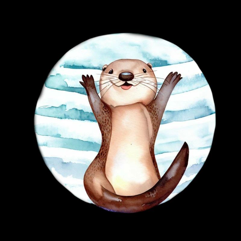 Otter in a circle