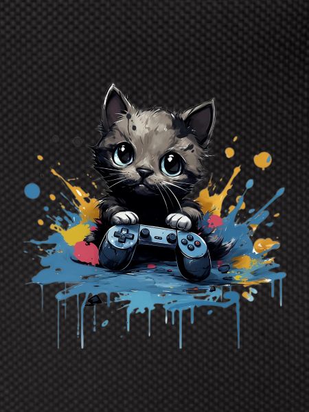 Cute cat gaming design
