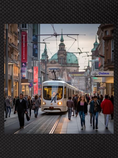 Street with tram