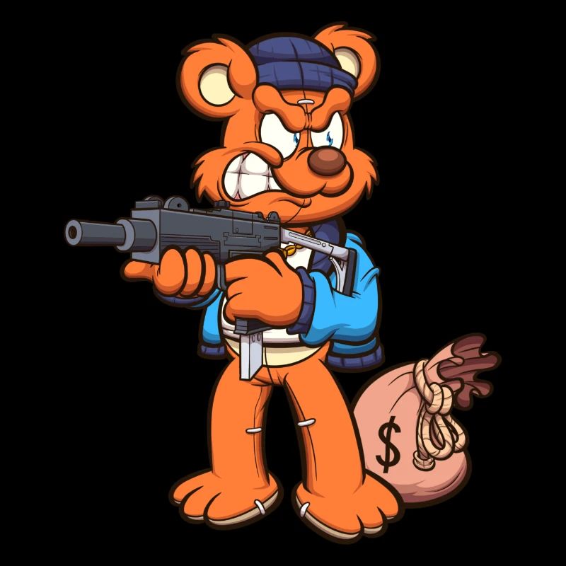 Teddy Bear With Uzi