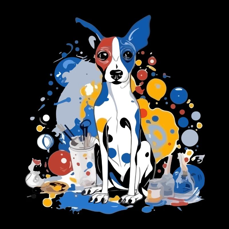 Lojou the painter dog
