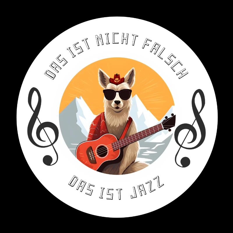 Lama spielt Ukulele
