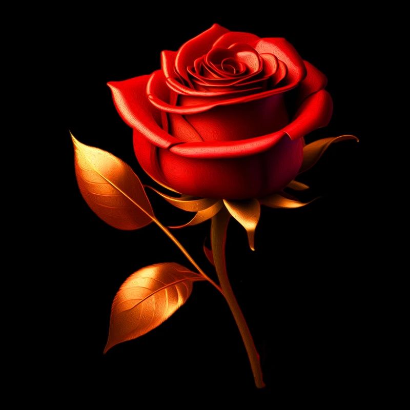 Rot Goldene Rose