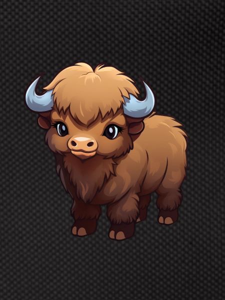 Bébé bison buffle