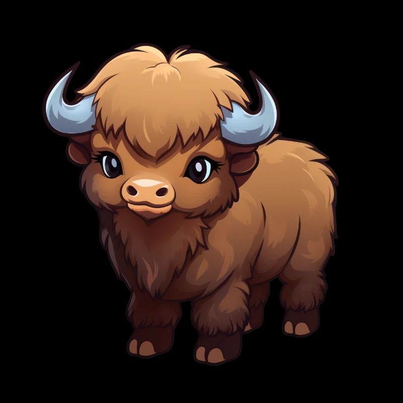 Bébé bison buffle