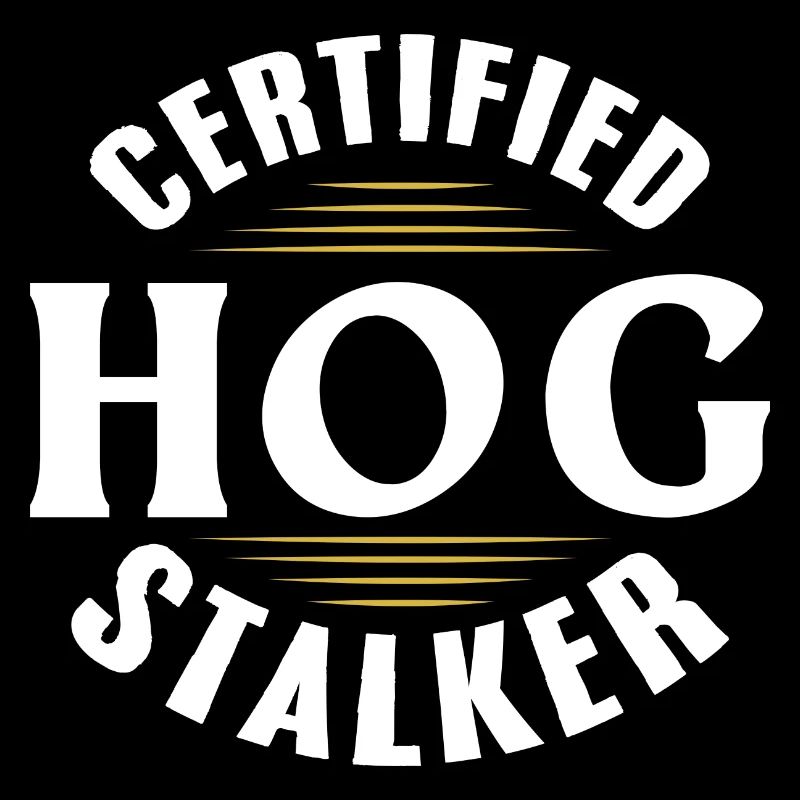 harceleur de porcs certifié Conception pour un fan de chasse