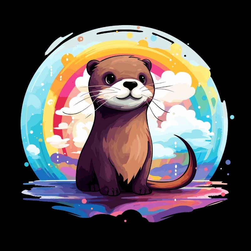 der Otter im bunten Schein