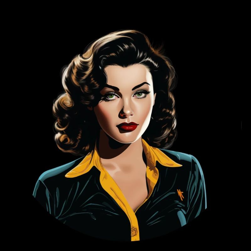 Comics inspired Retro Lady
