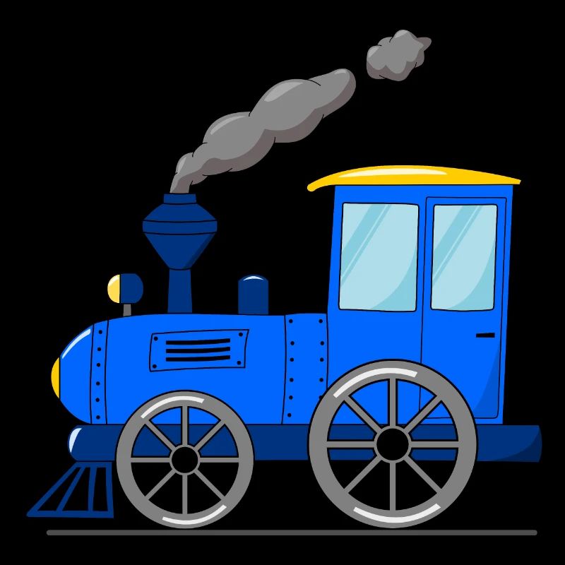 Kinderzug Eisenbahn blau