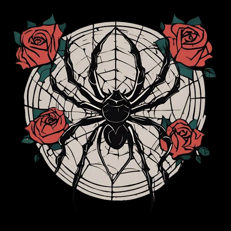 Spinne / Netz / Haustier / Kriechtier / Achtbeiner