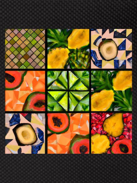 Tropical Fruits Mosaic