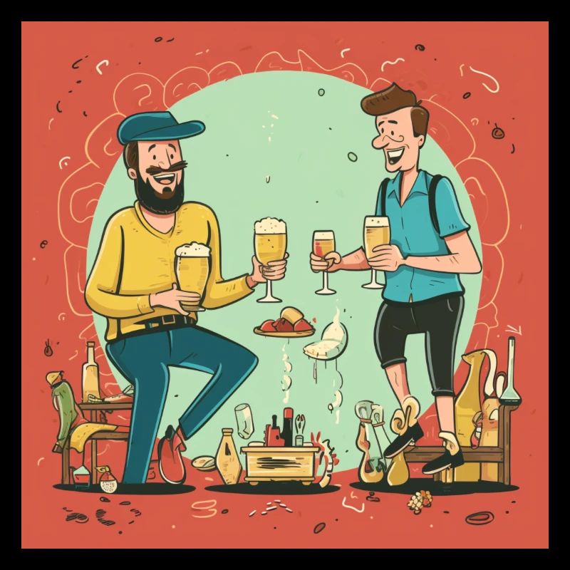 Polterabend mit Bier