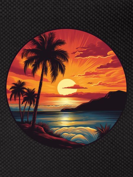 Sunset behind the Ocean