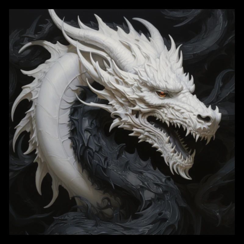 Weißkopf Drache Beschützer