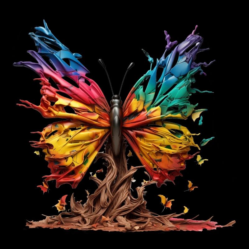 Papillon arc-en-ciel