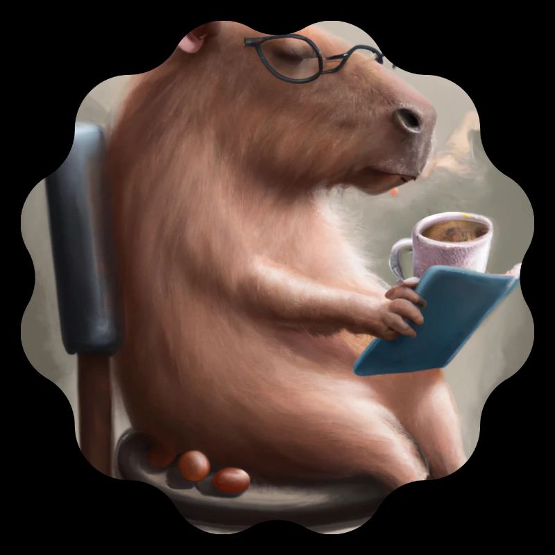 Capybara Kaffeepause