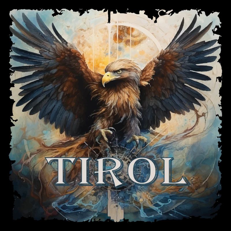 Tyrolean eagle loyal to the state of Tyrol, golden eagle