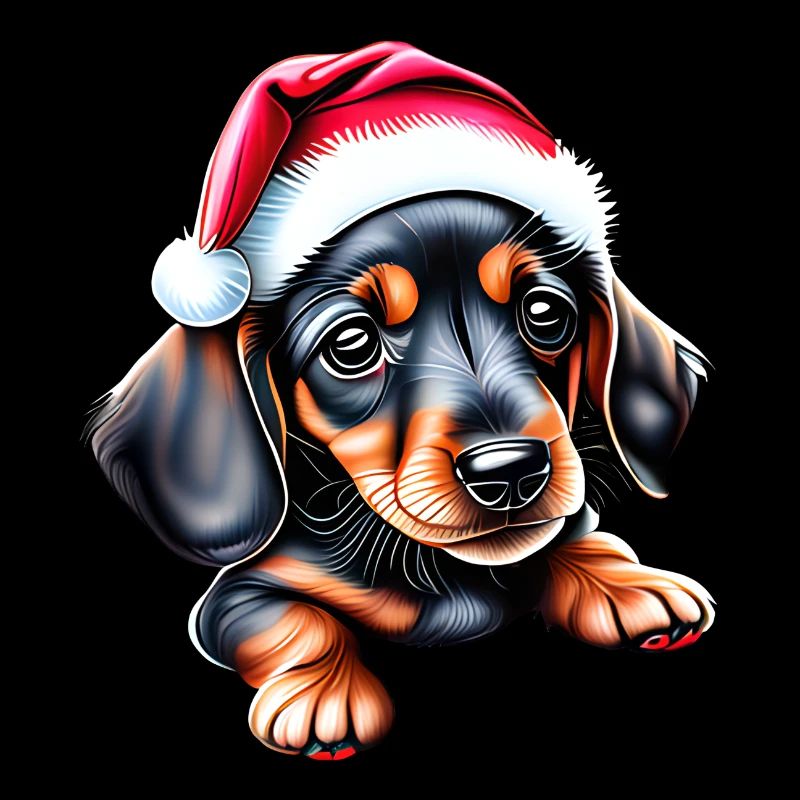 Teckel Noël Chien Teckel Chiot Noël