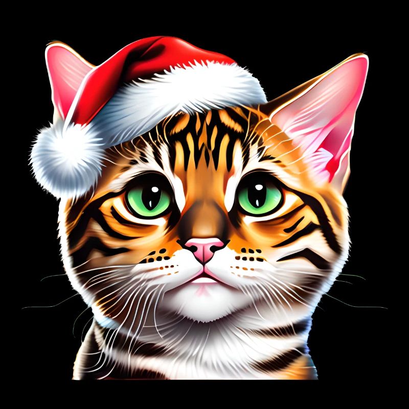 Chat du Bengale Chaton Bengale Chaton Noël