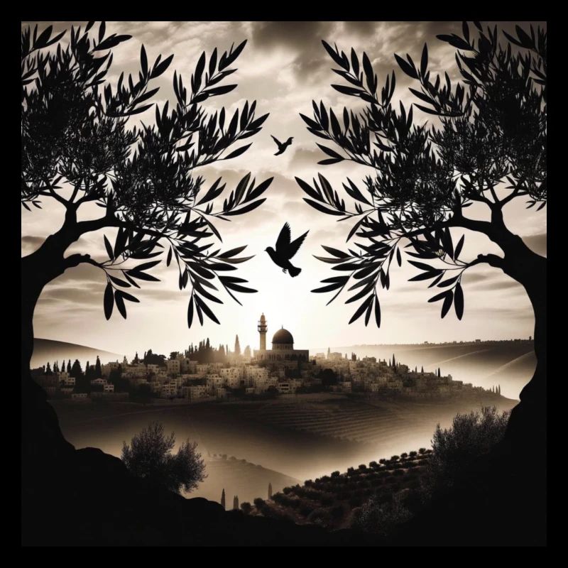 Palestine Peace Silhouette