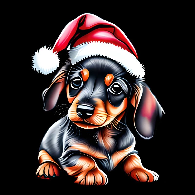 Teckel chiot Noël Teckel chien de Noël