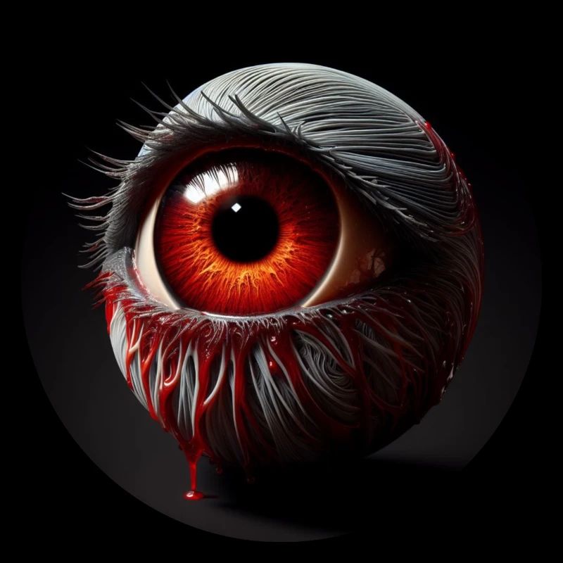 Auge Satanisch Dunkler Charakter Grausam