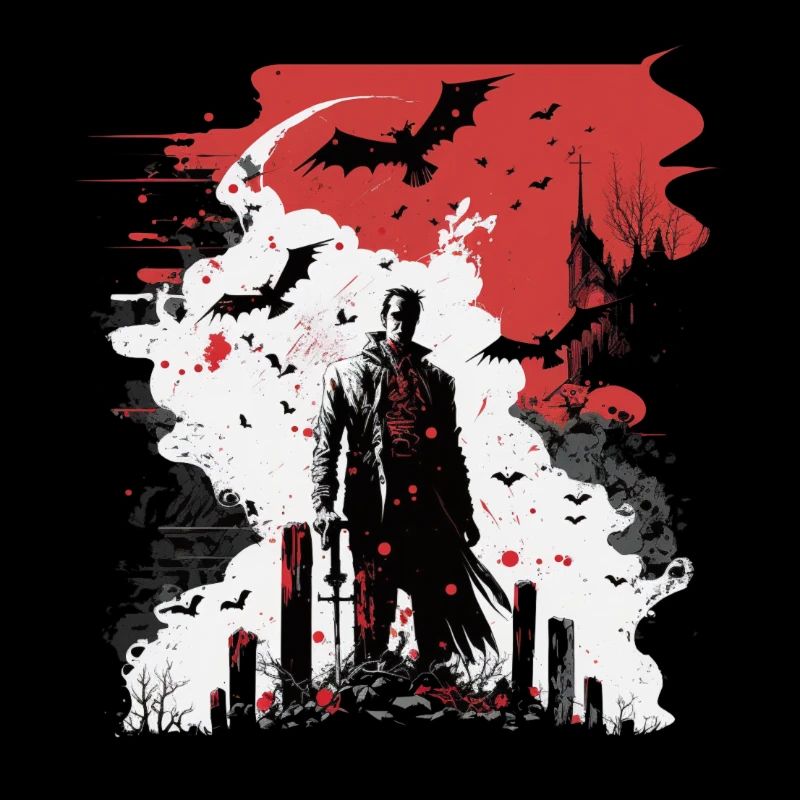 Dracula stands